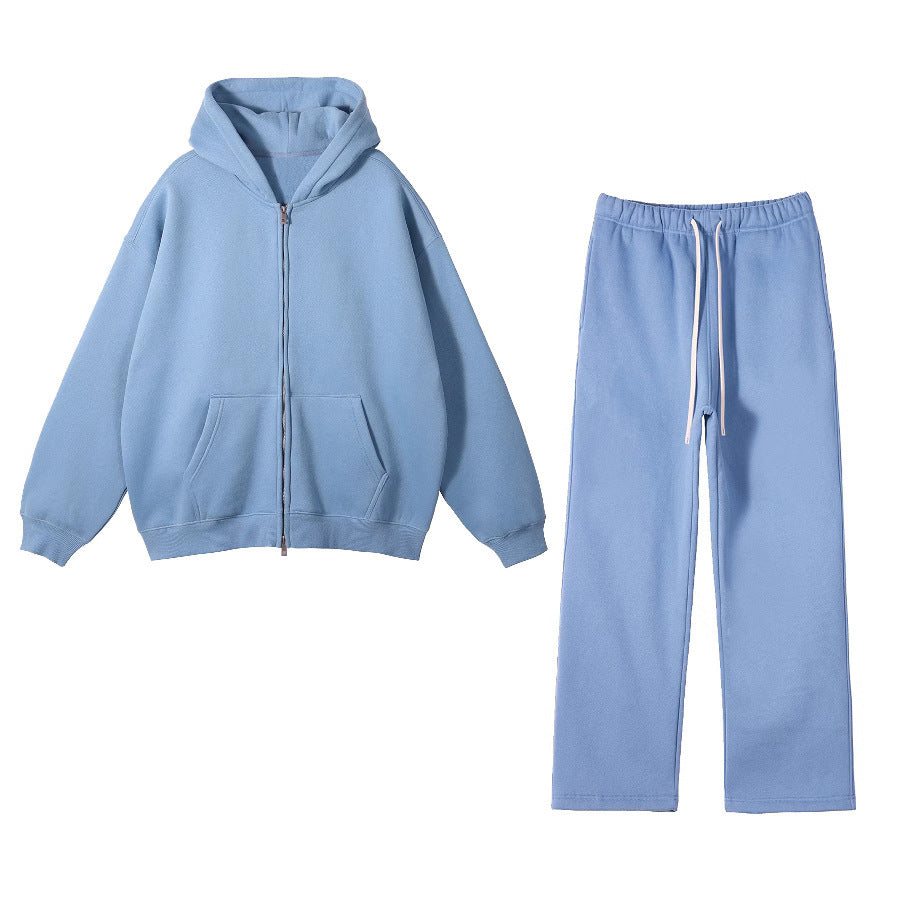 Men's Premium Zippered Hoodie - Comfortable Full-Zip Sweatshirt with Adjustable Hood