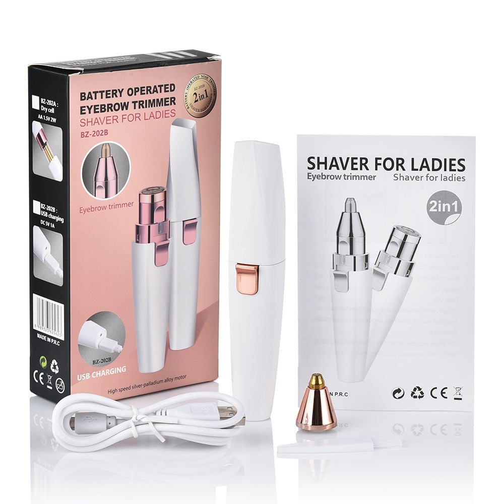 Battery-powered hair trimmer
