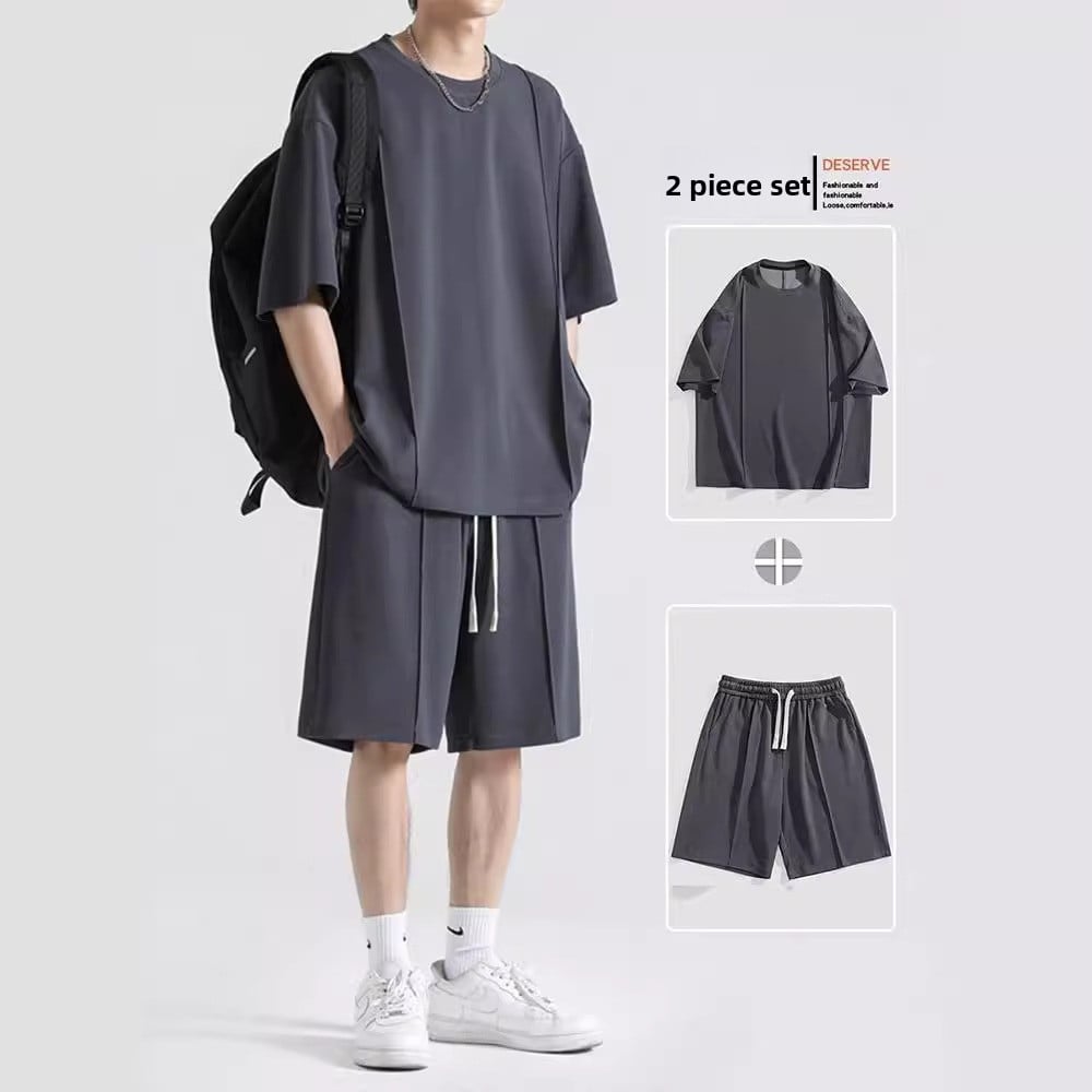 Men's Ice Silk T-Shirt - Cooling Short Sleeve Summer Shirt