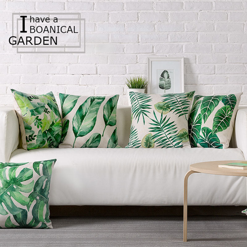 Sheets Cactus Pattern Cushion Cover Printed Polyester Pillow Case 45 45CM Throw Pillow Case Decorative For Home Office Room