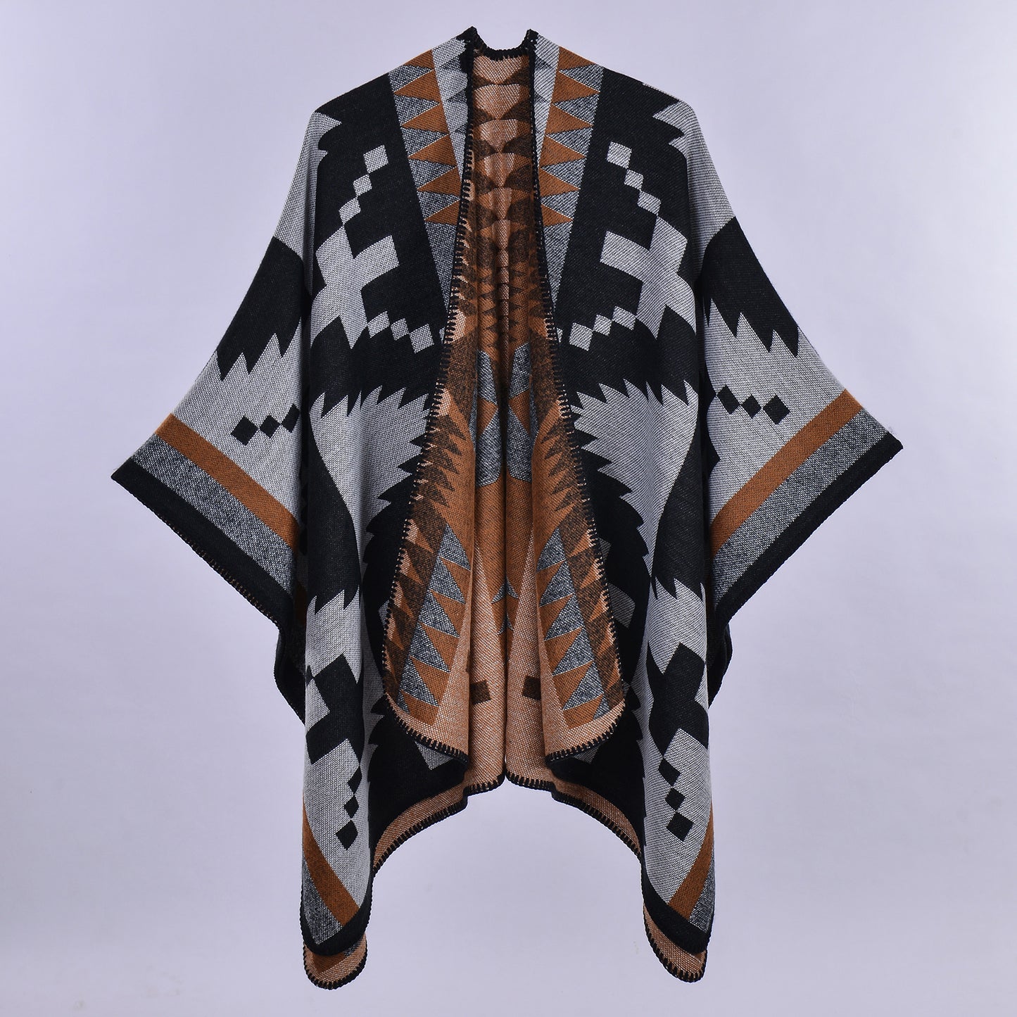 Leopard Print Artificial Cashmere Scarf - Women's Warm Winter Scarf