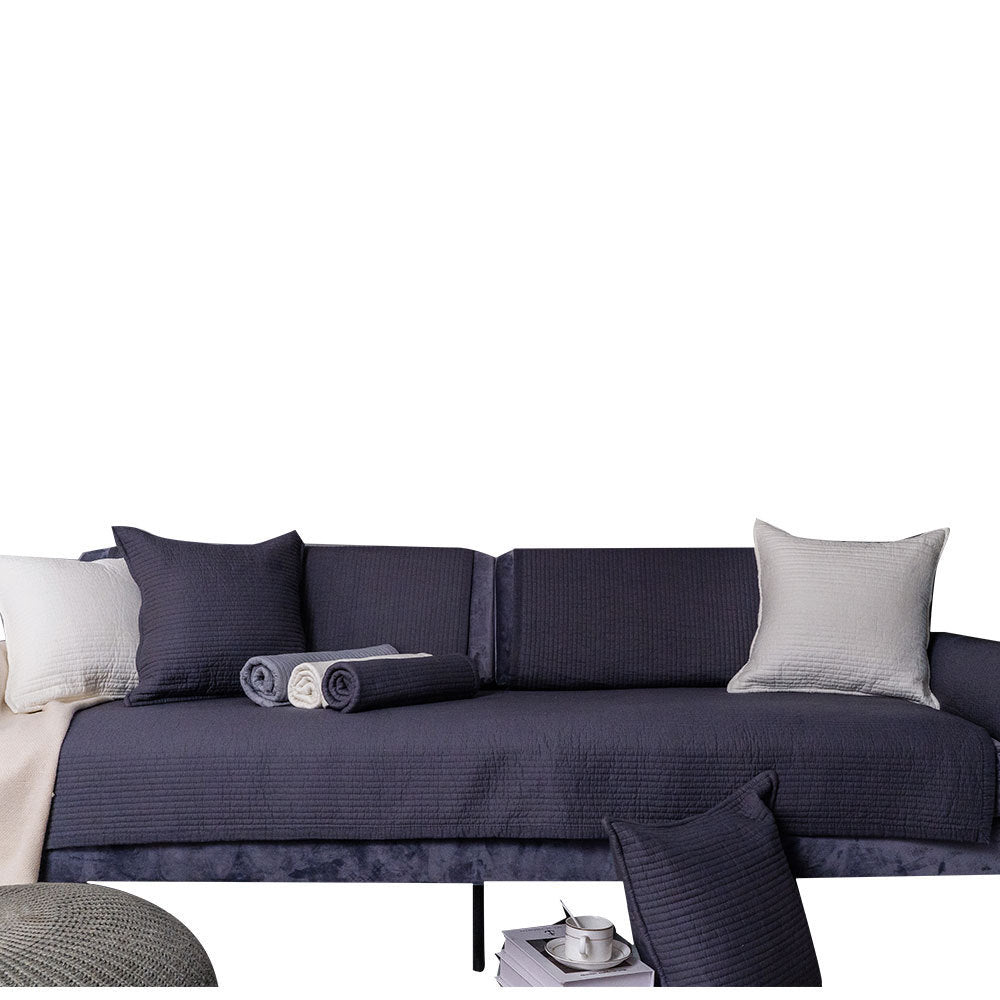 Sofa Cushion Cover Cotton Fabric Non-slip Cushion
