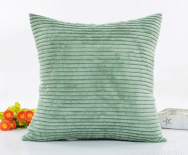 2.5 corn strips corduroy plush plain hug pillowcase cushion set without core