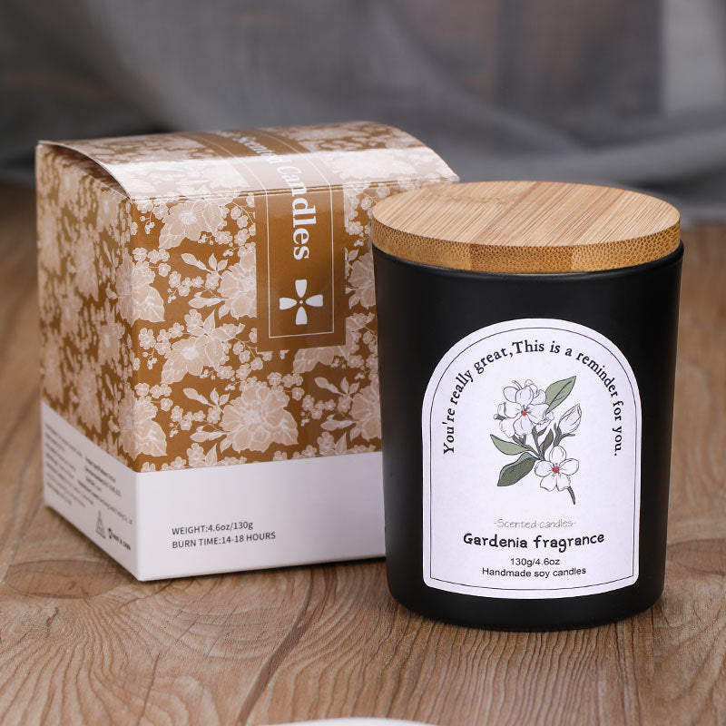 Premium Black Matte Soybean Wax Candle - Blue Misty Morning