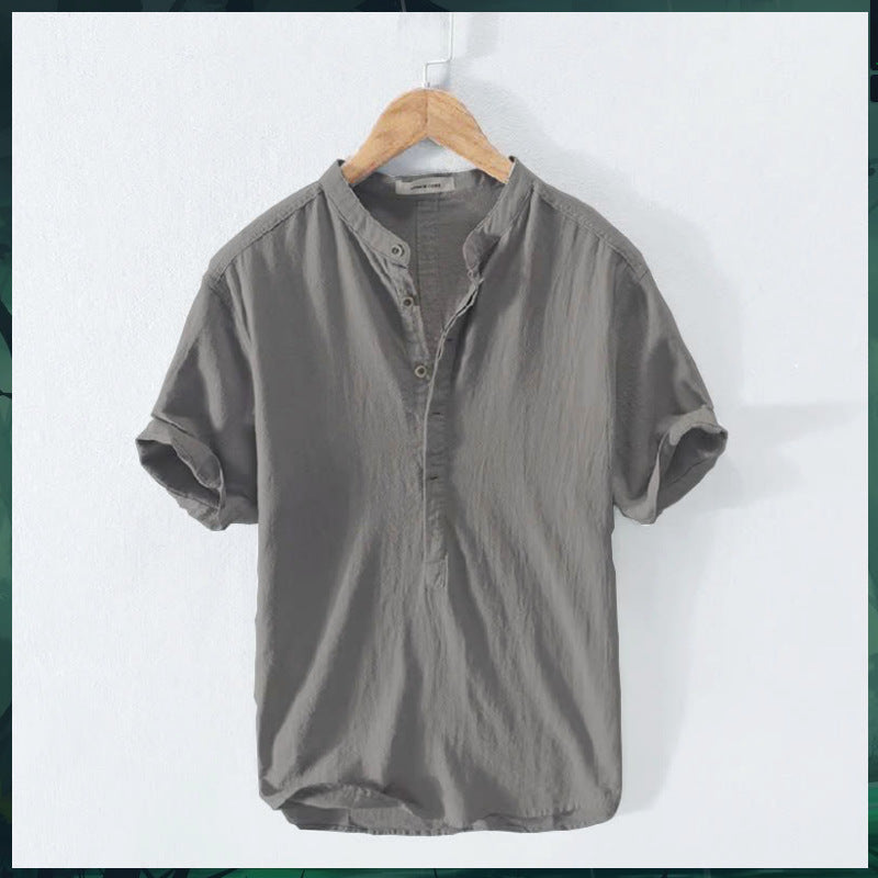 Classic Men's Cotton Casual Shirt - Comfortable Everyday Button-Down