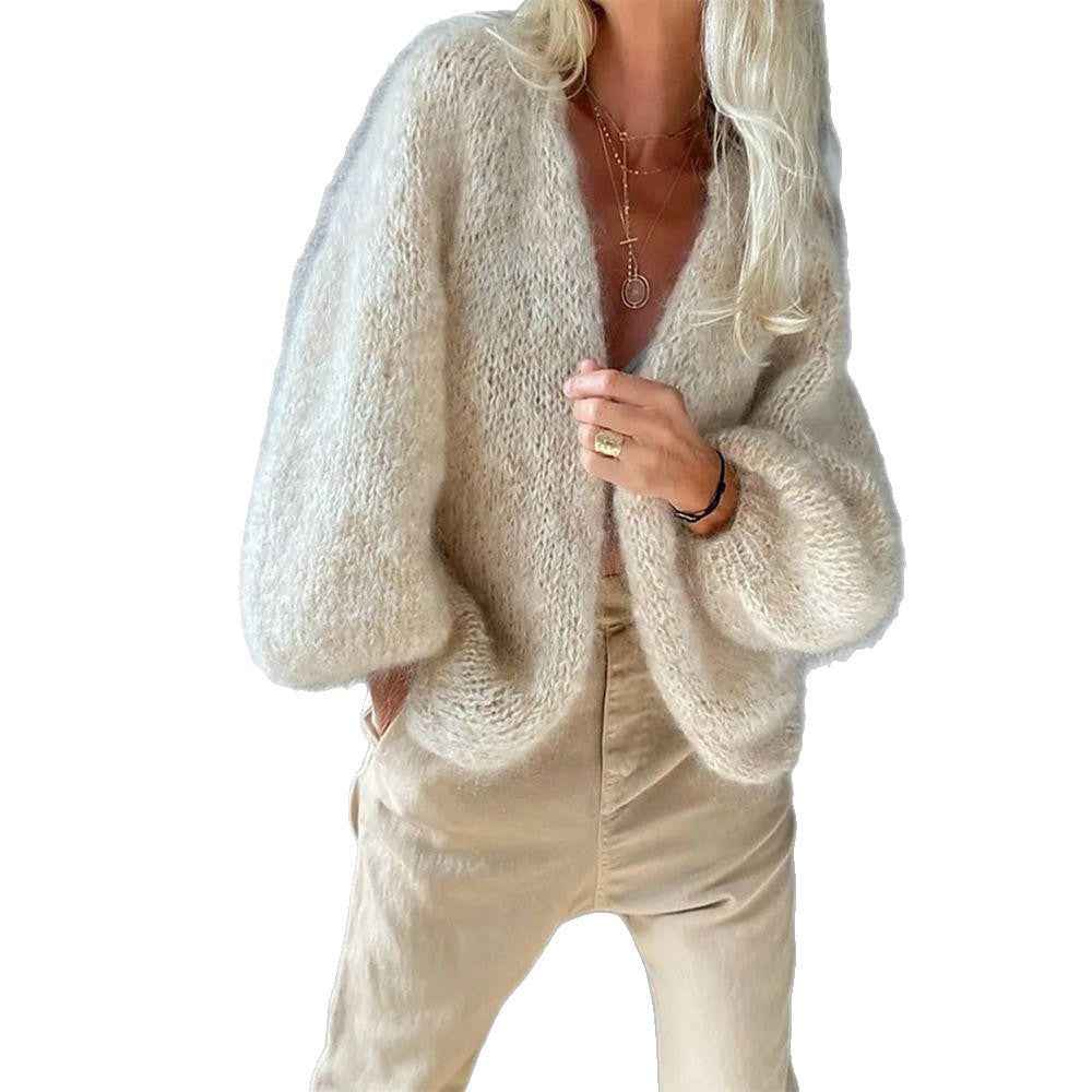 Solid Color Soft And Comfortable Cardigan For Women