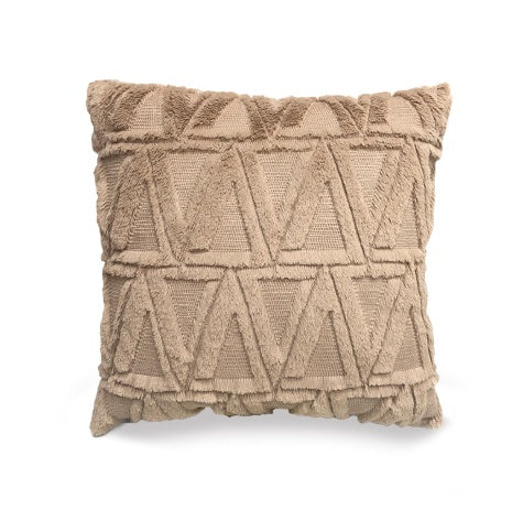 Plush Solid Color Sofa Pillowcase Living Room Cushion