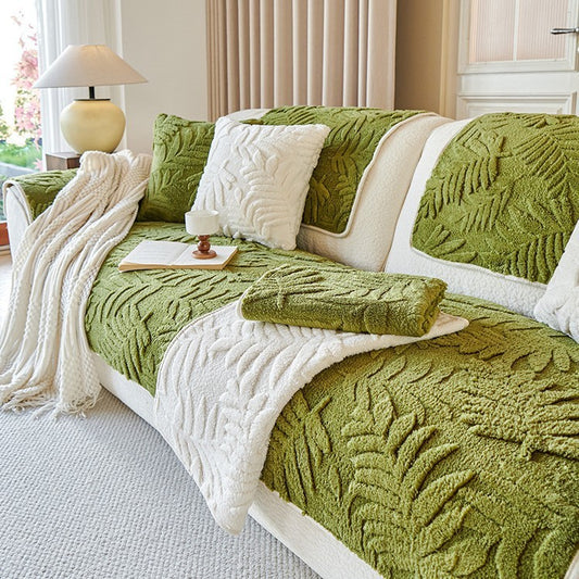 Sofa Cushion Thickened Short Plush Non-slip Cover Cover Cloth
