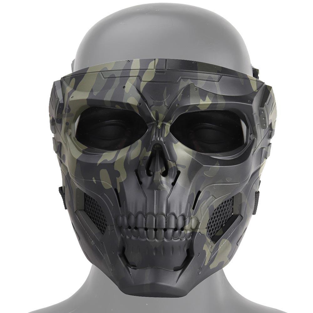 Halloween Skull Horror Helmet Mask - Premium Costume Headpiece