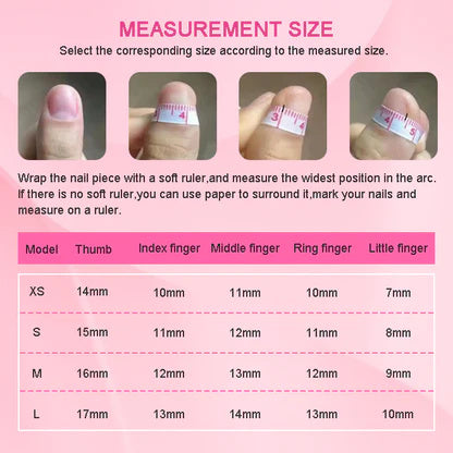 GGddsha 2025 Long Nail Designs Reusable PMMA AcrylicBaroque Glass Style Press-on Nails With Box Gifts ForWomen,Mosaic Mirage