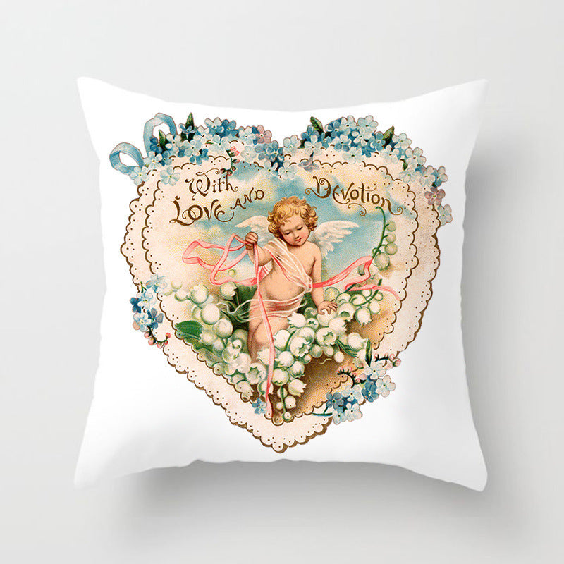 Holiday Home Decoration Cushion Cover - Festive Seasonal Throw Pillow Case for Celebrations