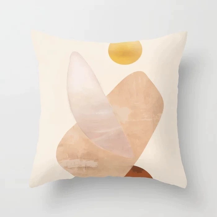 Abstract Geometric Portrait Pillowcase - Modern Art Home Sofa Cushion Pillow Cover
