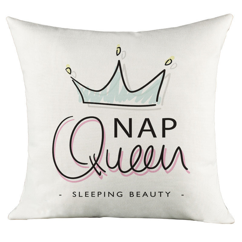 Love Character Language Cushion Celebrity Famous Words Pillow Cover