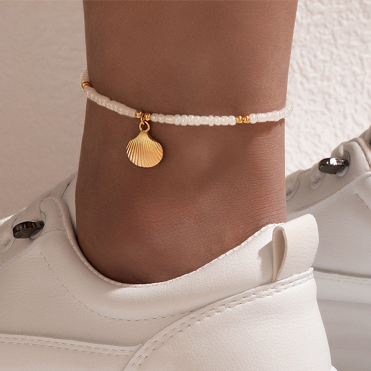 Beach Vacation Shell Anklet - Bohemian Style Seashell Ankle Bracelet