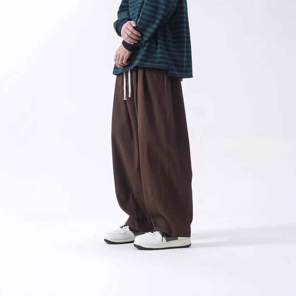 Cotton Men's Loose Wide Leg Pants