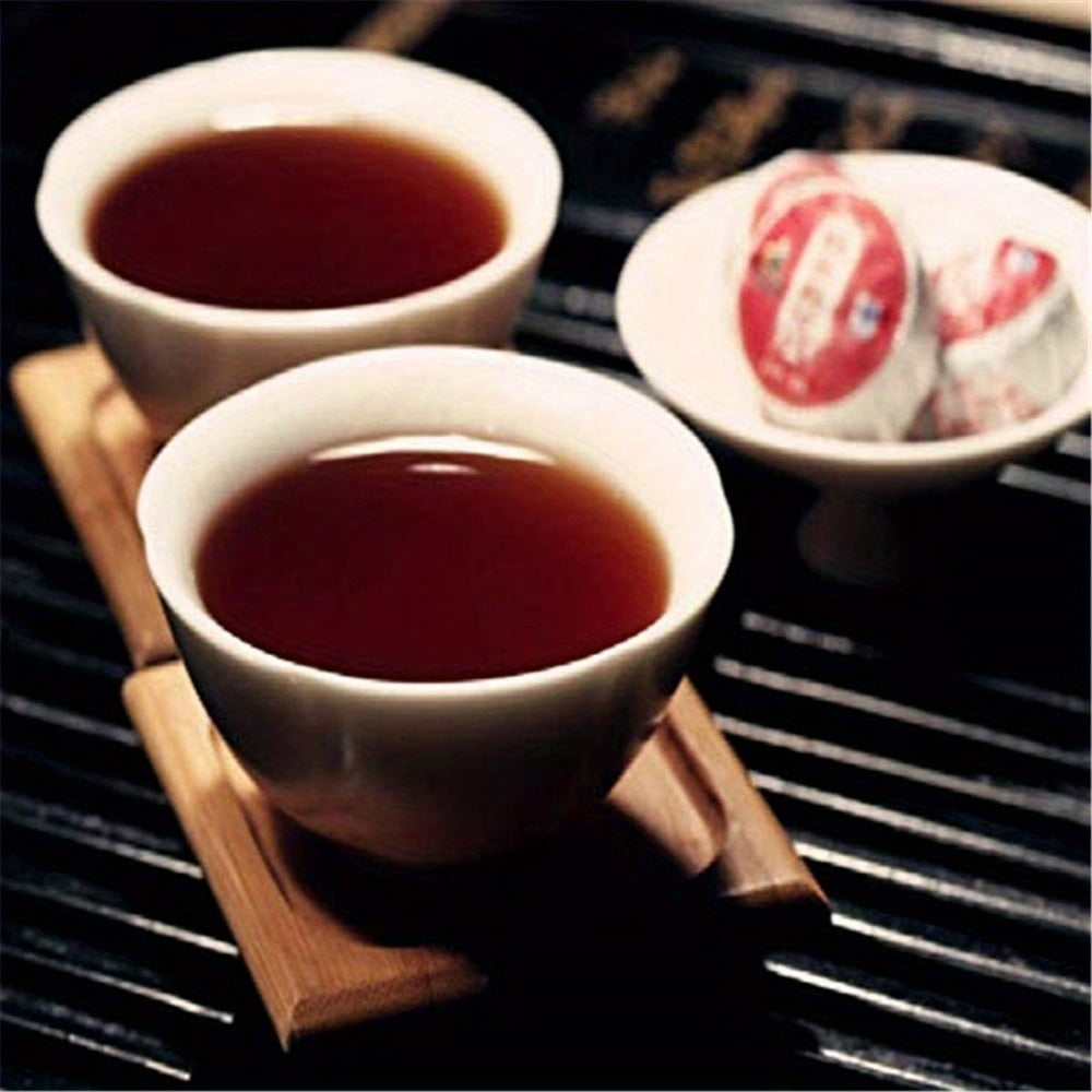 50g Yunnan Matured Pu'er Mini Pellet, Xinyi Glutinous Rice Aroma Ripe Pu'er