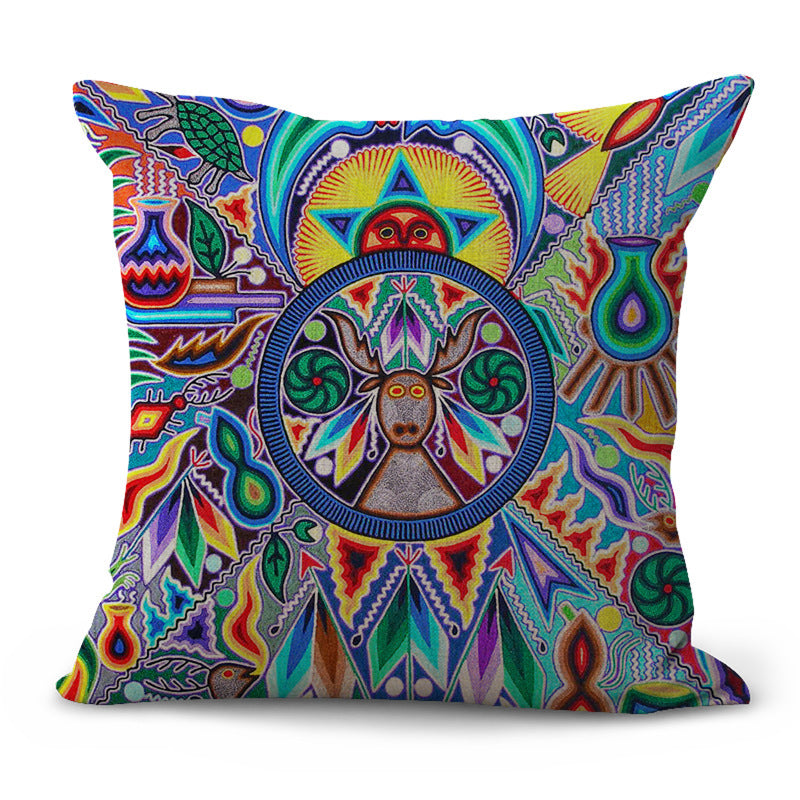 Pattern Pastoral Plaid Sofa Cushion Pillowcase