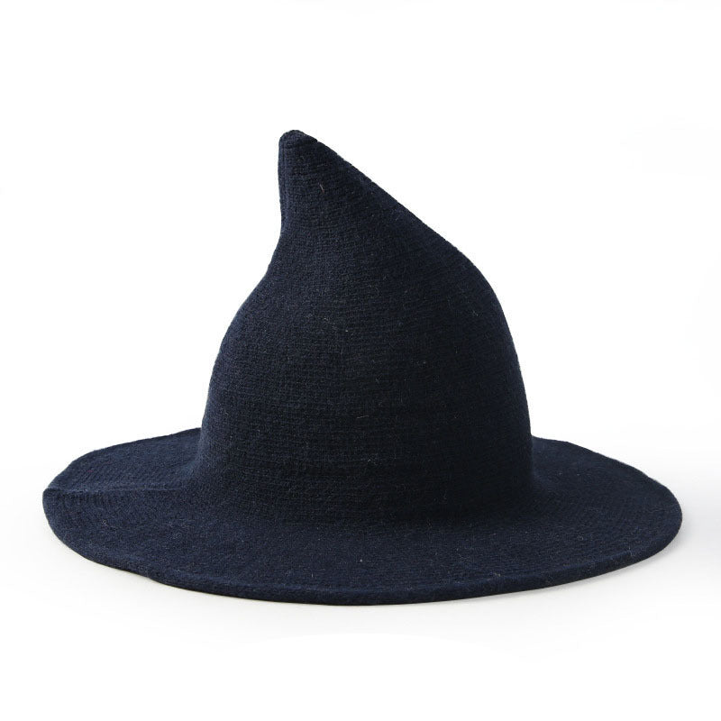 Halloween Wool Wizard Hat - European American Style Costume Accessory