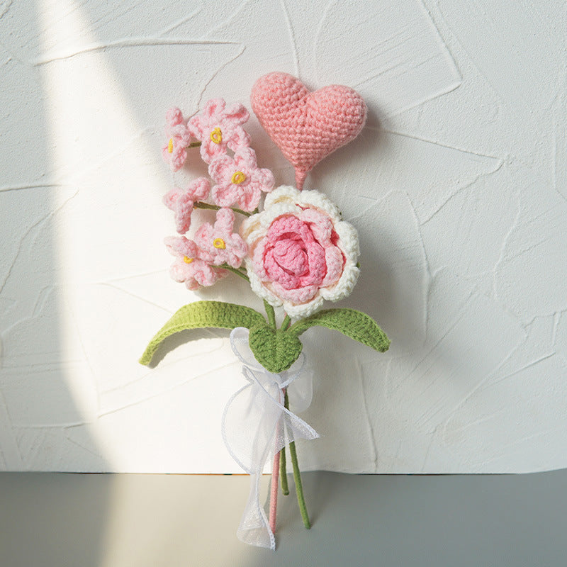 Home Hand-knitting Bouquet Pendant Decoration