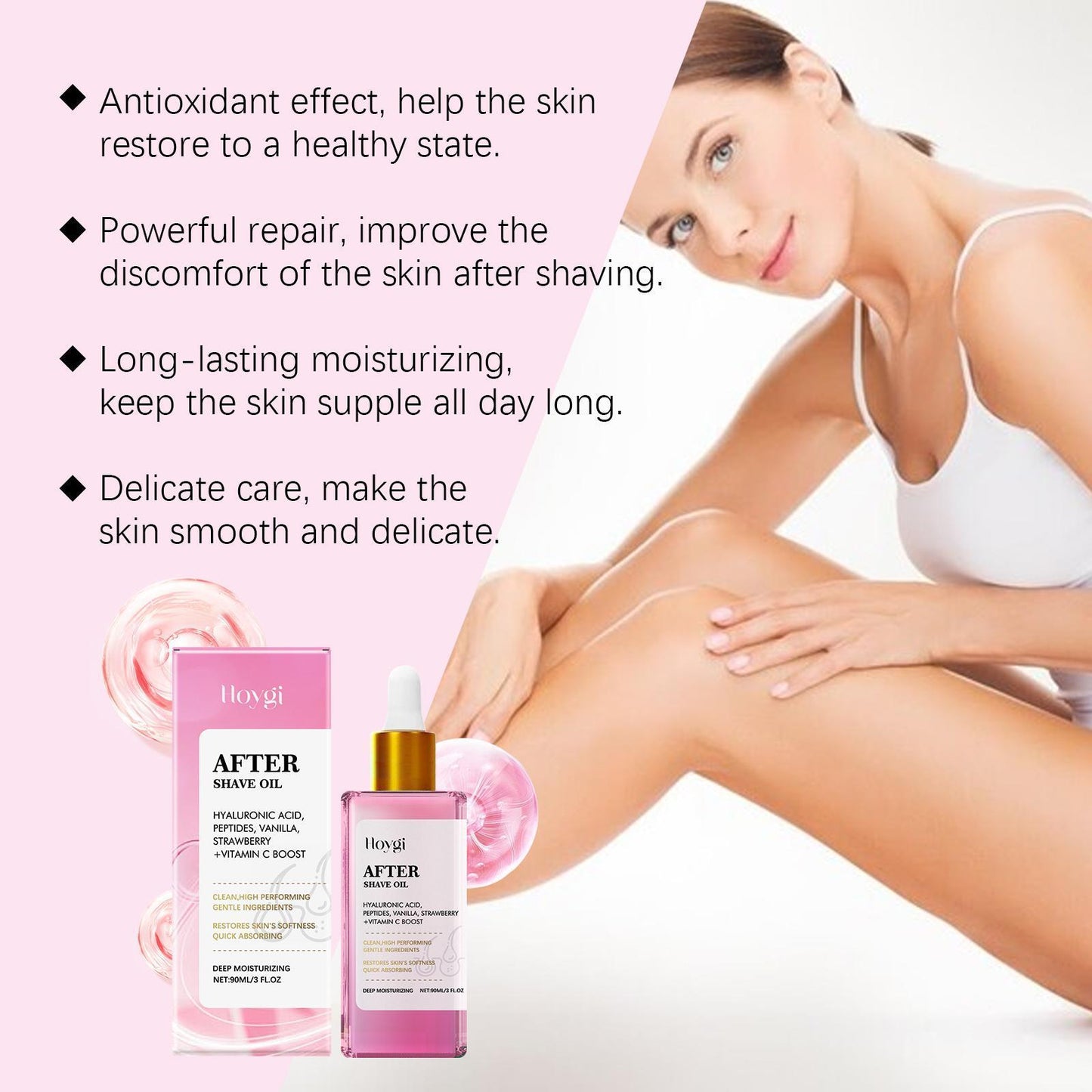 Hoij Strawberry Aftershave Oil Soothing And Moisturizing Daily Care