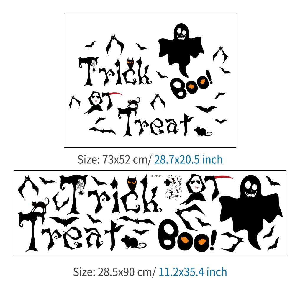 Halloween Wall Stickers - Large Spooky Decor Set