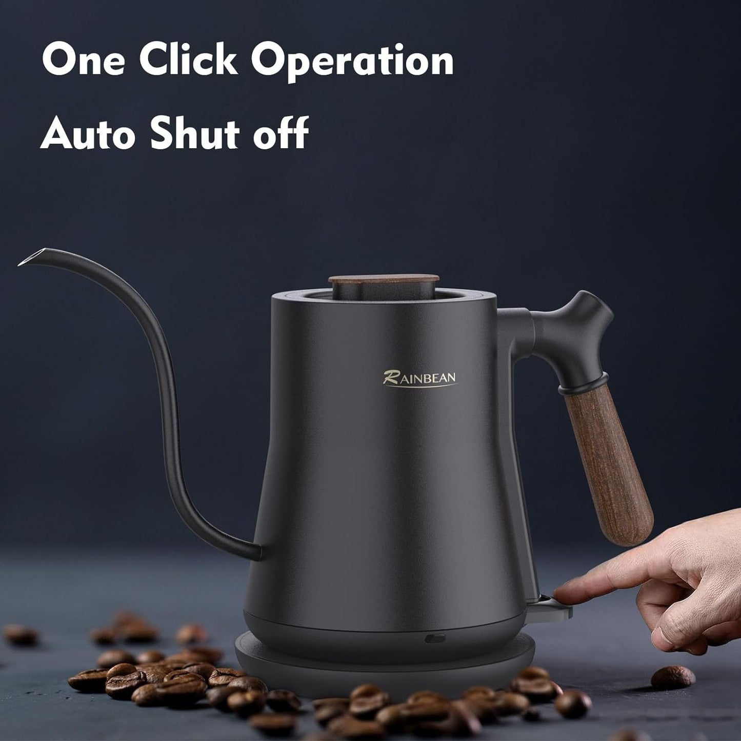 Gooseneck Electric Kettle - Pour Over Coffee Kettle with Precision Spout & Auto Shut-Off