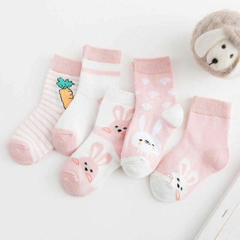 Cotton Baby Socks - Breathable Soft Socks for Boys & Girls