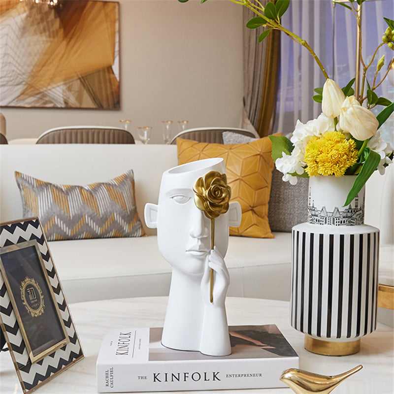 Premium Art Light Luxury Vase - Modern Home Decoration Centerpiece