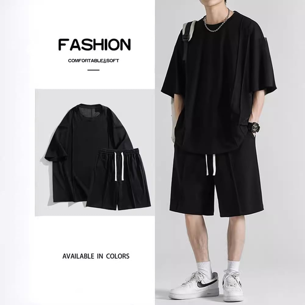 Men's Ice Silk T-Shirt - Cooling Short Sleeve Summer Shirt