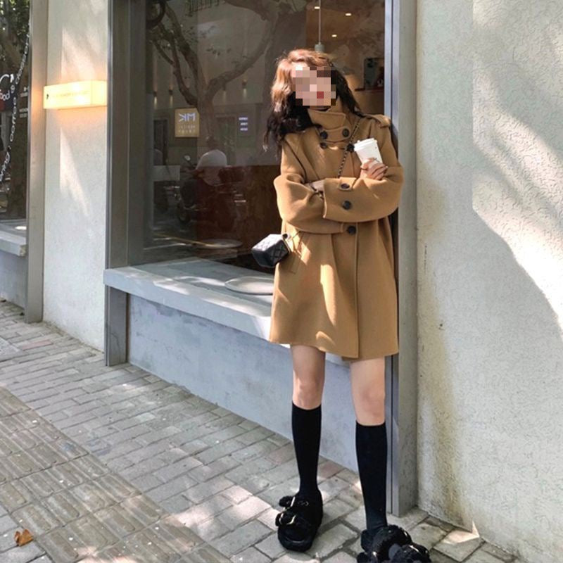 Women's Wool Cape Coat