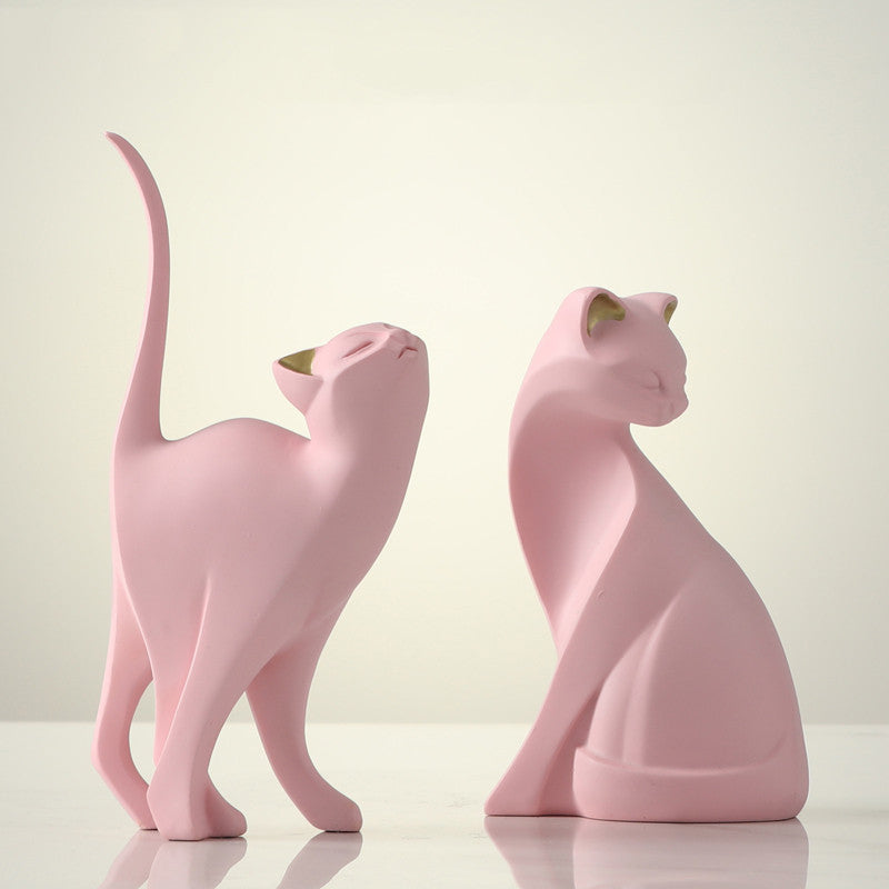 Premium Creative Cat Home Decoration Ornaments - Adorable Feline Ceramic Collection