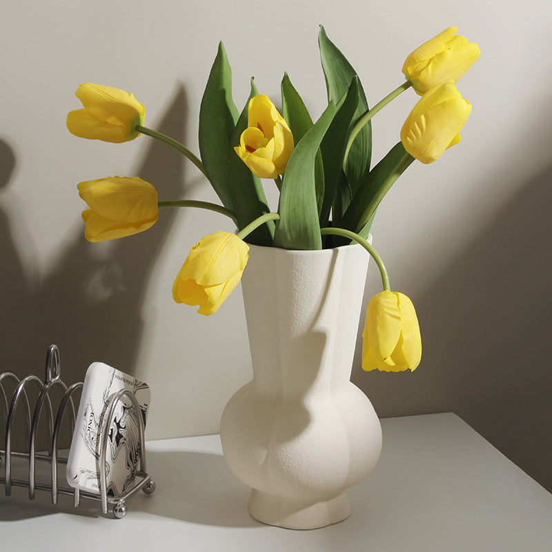 Premium Vase Decoration - Living Room Flower Arrangement Home Centerpiece