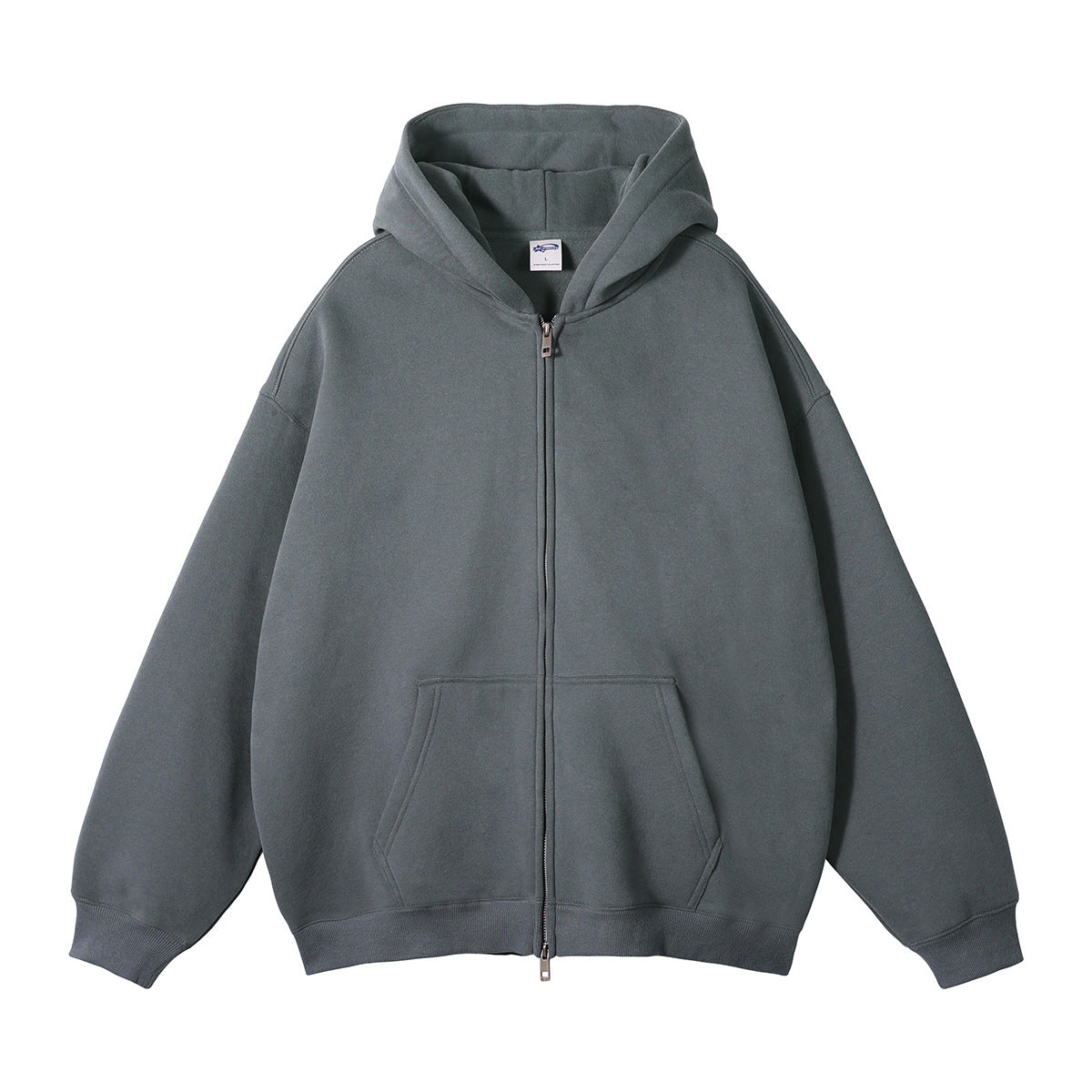 Men's Premium Zippered Hoodie - Comfortable Full-Zip Sweatshirt with Adjustable Hood
