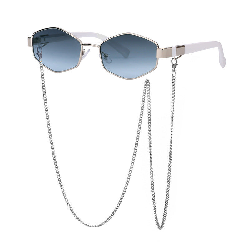 Women's Fashion Personality Chain Korean Style Sunglasses - Trendy Eyewear