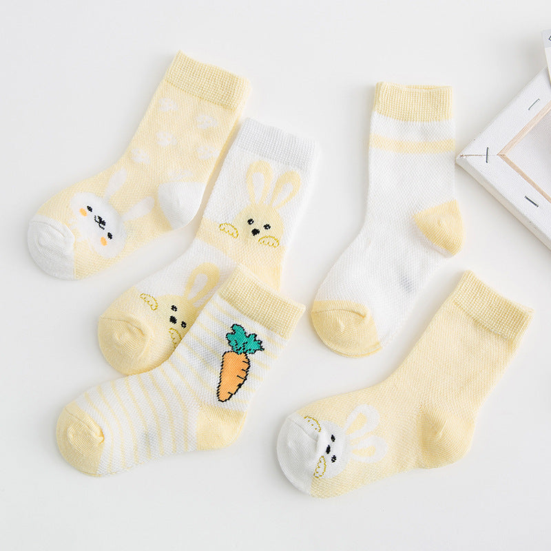 Cotton Baby Socks - Breathable Soft Socks for Boys & Girls