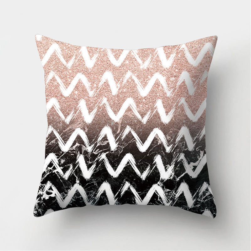 Leather Velvet Pillowcase Sofa Cushion Cover - Luxury Textured Throw Pillow for Home