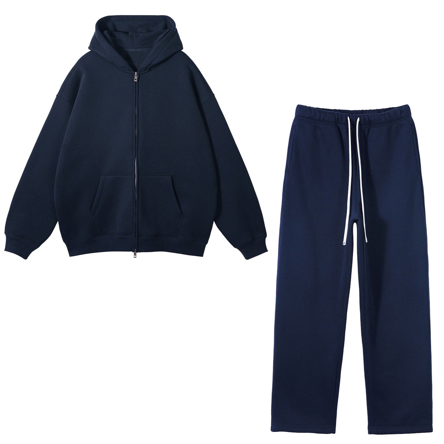 Men's Premium Zippered Hoodie - Comfortable Full-Zip Sweatshirt with Adjustable Hood