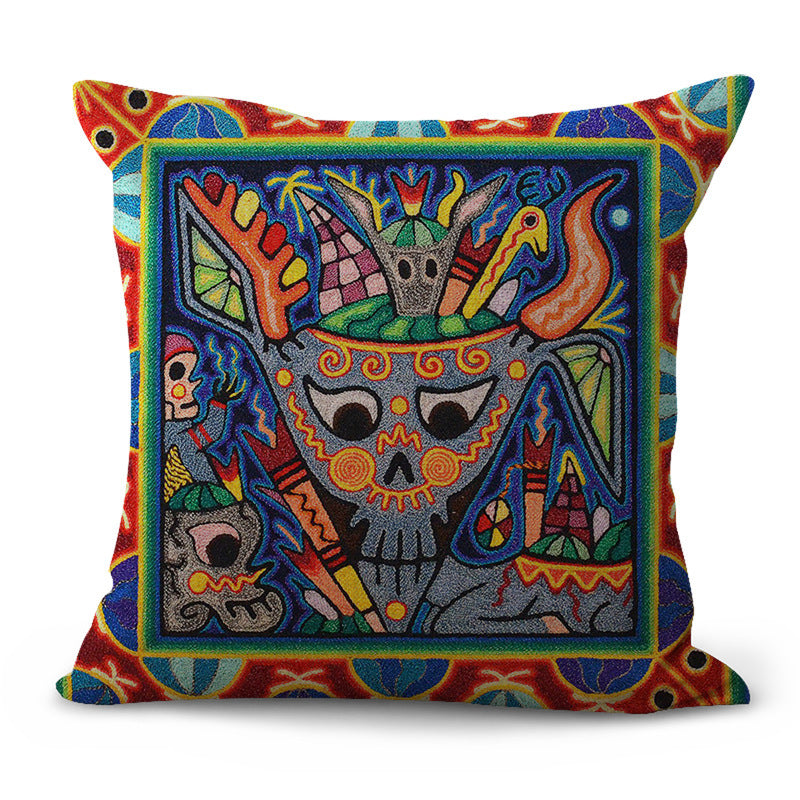 Pattern Pastoral Plaid Sofa Cushion Pillowcase