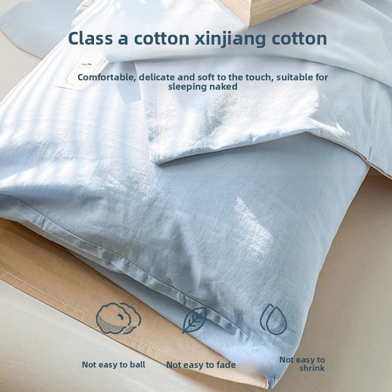 Pure Cotton Pillowcase - Premium Natural Fiber Pillow Cover