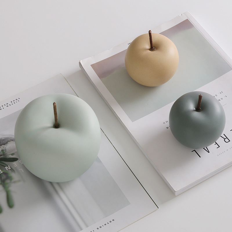Premium Nordic Town Apple Series - Christmas Ceramic Home Decoration