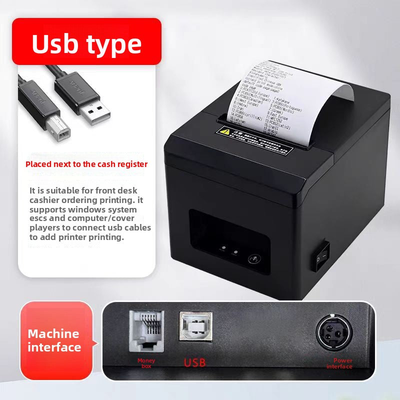 Thermal Receipt Printer - 80mm USB Bluetooth WiFi POS Printer