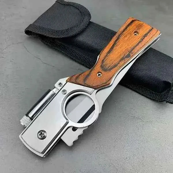 Versatile Tactical Knife With Stainless Steel Blade - Ergonomic Handle, Quick-Deploy Thumb Holes For Ambidextrous Use, Pocket Clip Included - Perfect Outdoor Survival Gift For Men