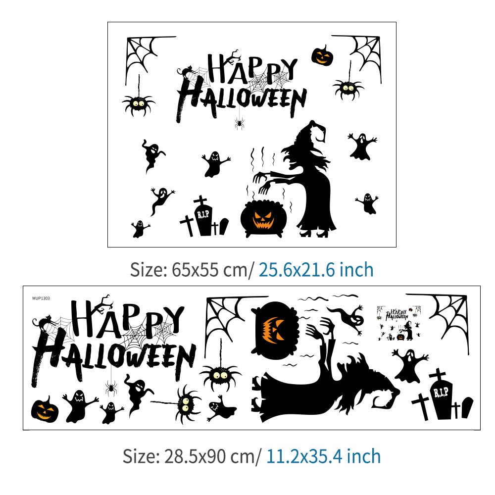 Halloween Wall Stickers - Large Spooky Decor Set