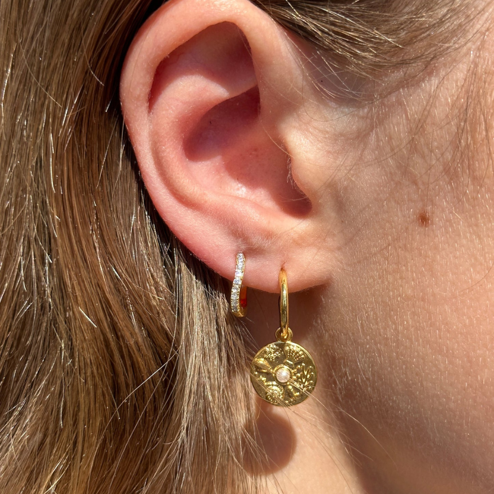 Boucles d'oreilles Mélanie en vermeil