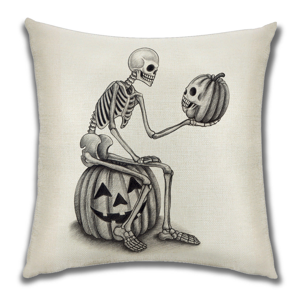 Cartoon Pumpkin Castle Sofa Cushion Cushion Pillowcase