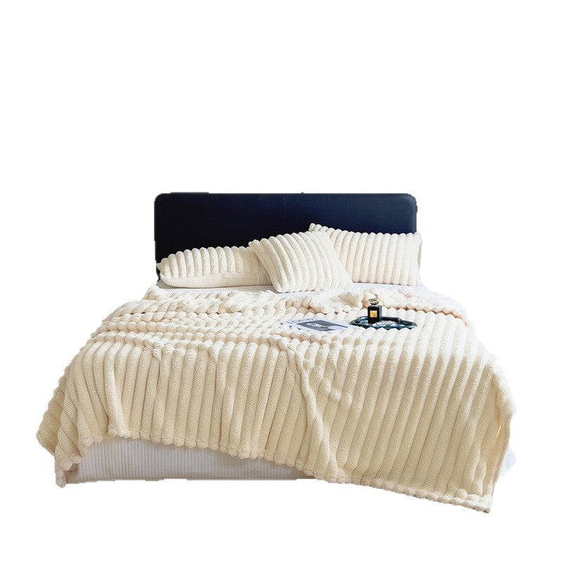 Luxurious Rabbit Fur Fluffy Blanket - Multi-Functional Nap Mat | Pink Plush 70x100cm