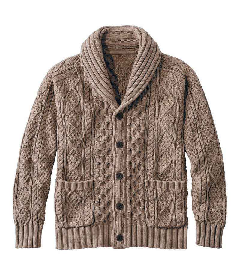 Knitted Lapel Cardigan Casual Sweater For Men