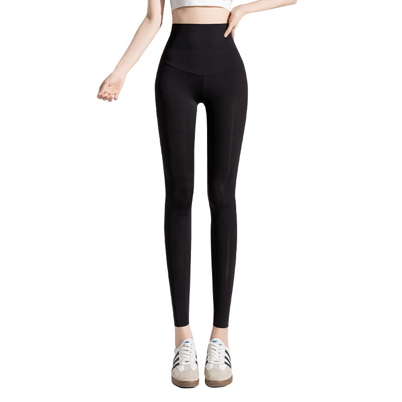 Ice Silk Shark Pants - Women's Ultra-Thin High-Waisted Seamless Leggings