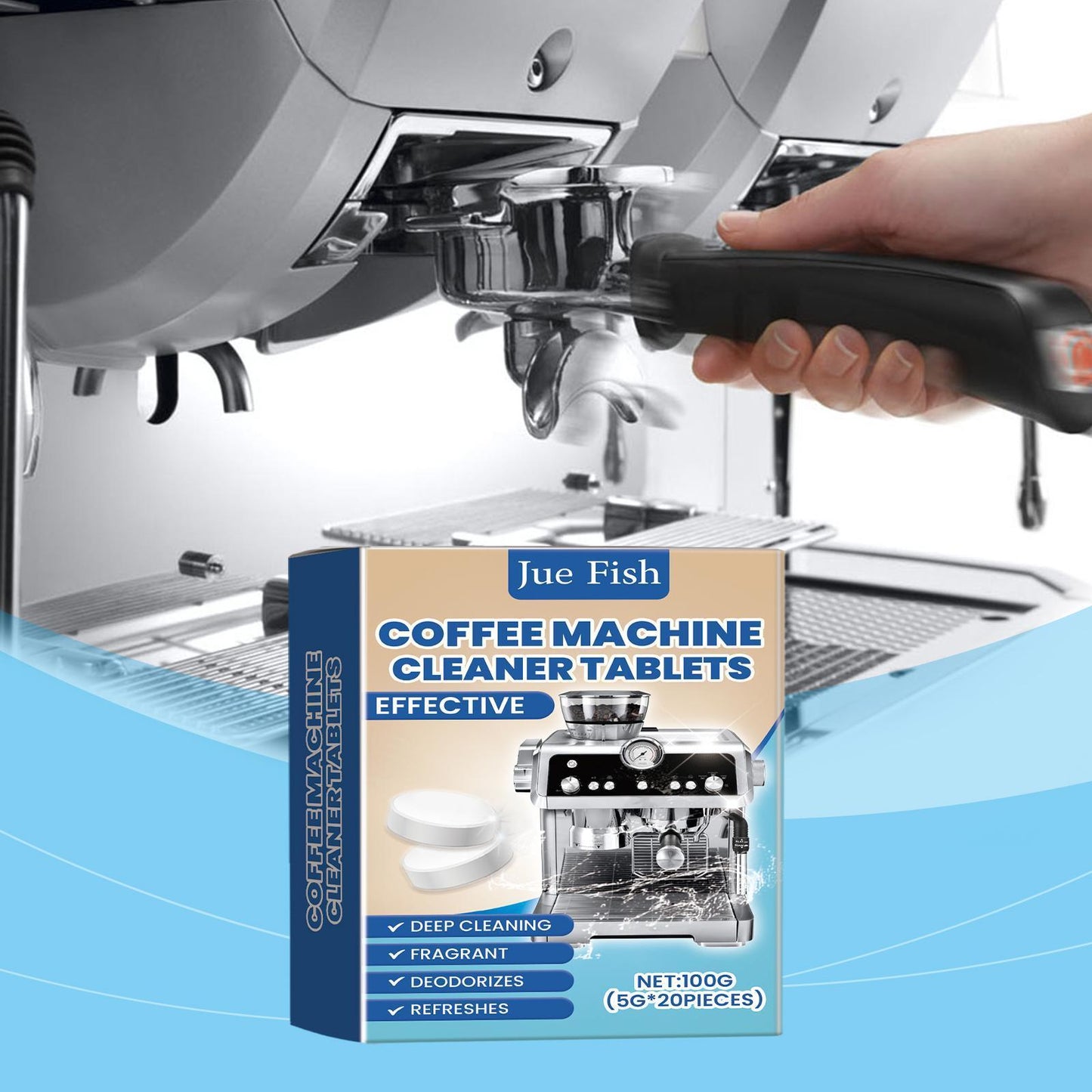 Jueyu Coffee Machine Cleaning Effervescent Tablets Clean Coffee Machine Stains And Dirt Renovation Maintenance Cleaner
