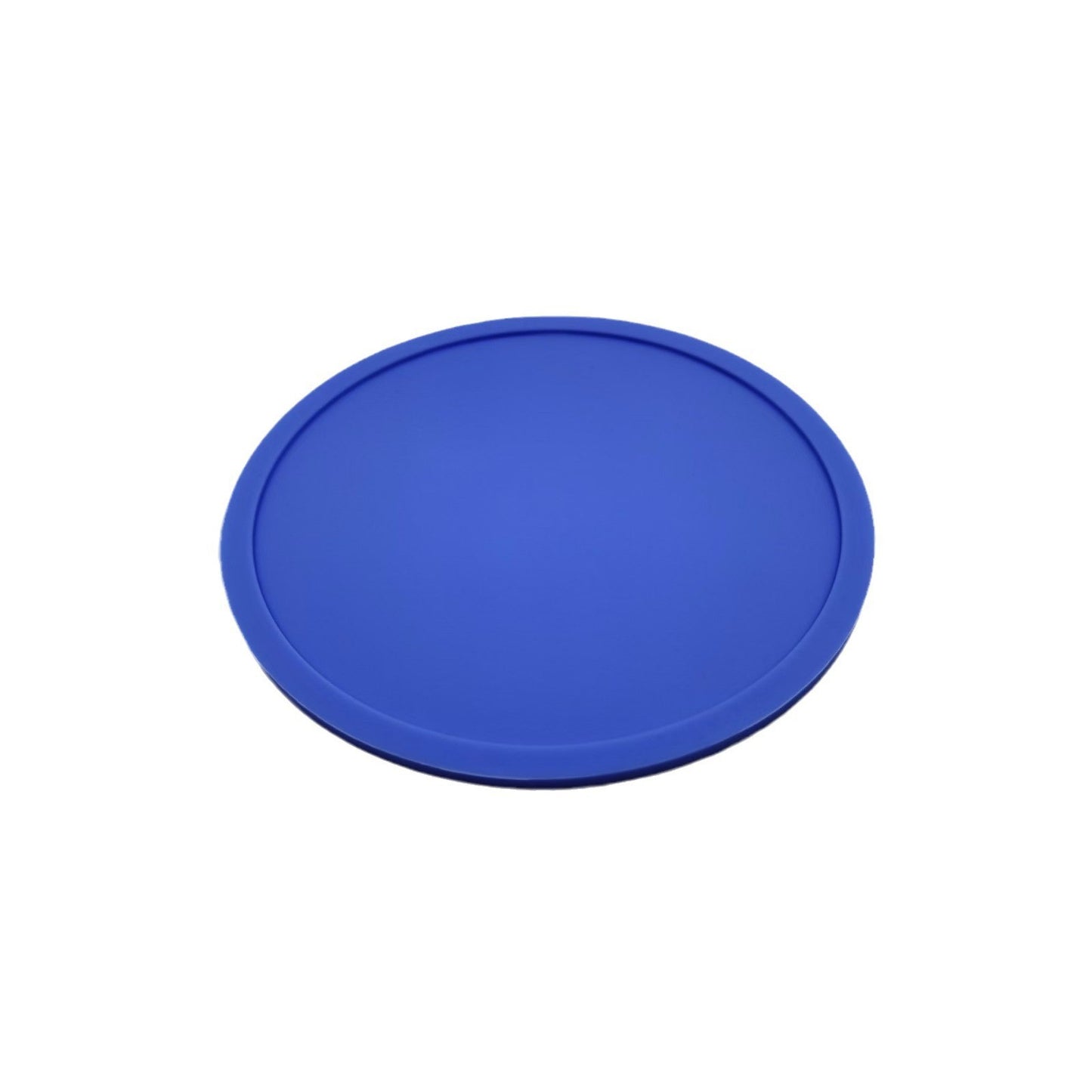 Premium Round Silicone Coasters - 10cm Black Non-Slip Set